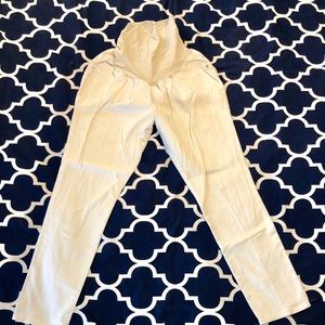 Maternity twill jeans